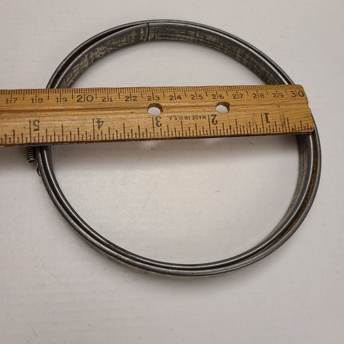 Vintage Metal Embroidery Hoops 5" 6" Round 9" Oval Cork Lined Spring Tension - Picture 9 of 16