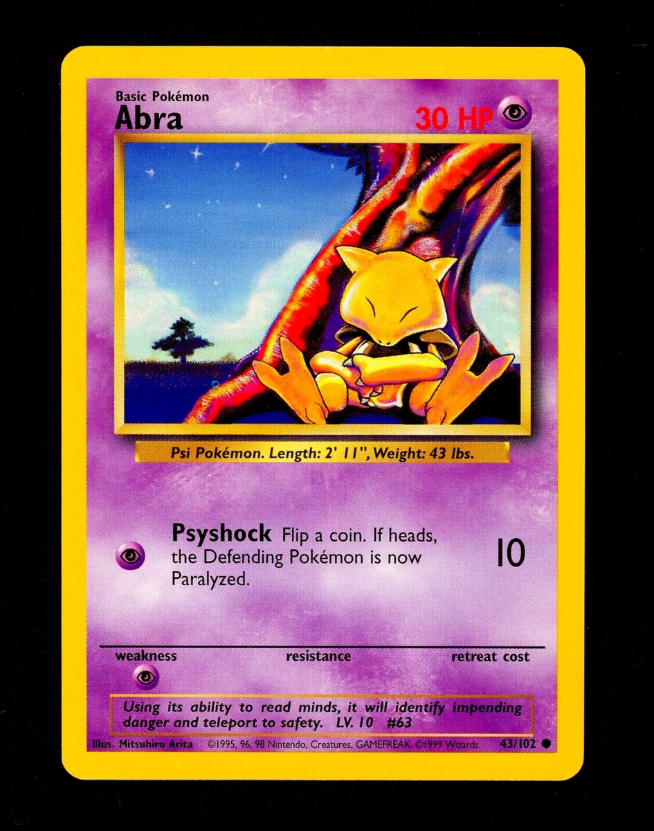 1999 abra pokemon card Gym Challenge 94 Sabrina's Abra 1st Edition CGC 7.5