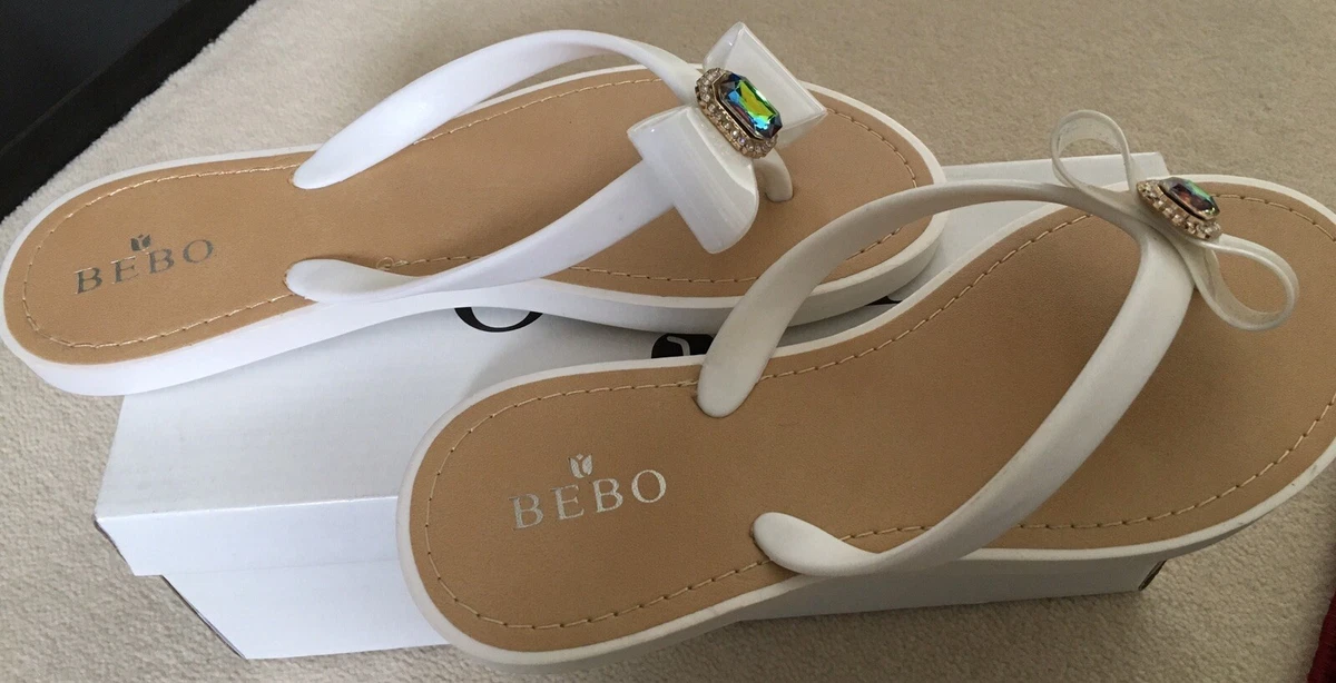 Jewelled flip flops deals