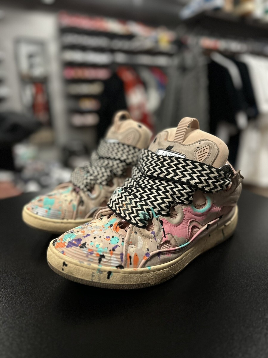 SIZE 42EU/9US - GALLERY DEPT X LANVIN CURB SNEAKER WITH NO