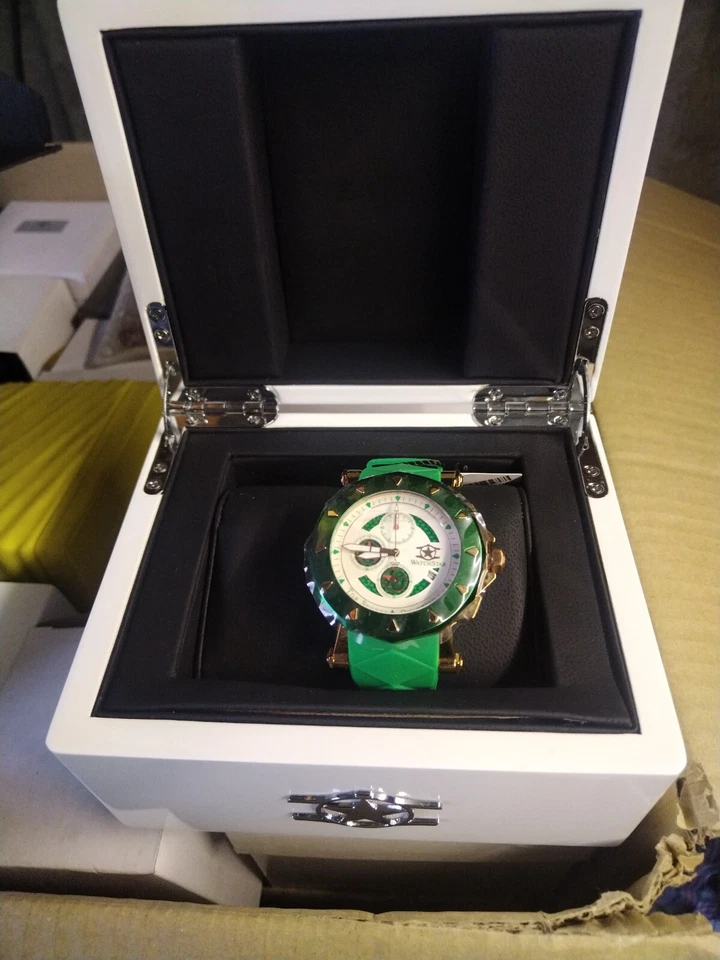 Reloj Watchstar Quantico Top Secret Marine Corps Blackhawk Helicóptero Oro Verde Foto 2 de 2