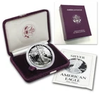 (1) 1989 S 1oz US American Silver Eagle $1 Dollar Proof Bullion Coin w/Box & COA