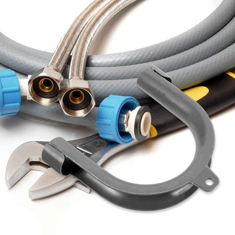 10pcs U Shape Washer Drain Hose Hook Washing Machine Drain Hose Guide