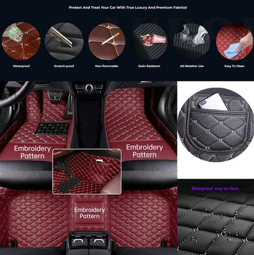 For Hummer H2 H3 H3T All Models Car Floor Mats Custom Waterproof Carpets Liner - Picture 22 of 37