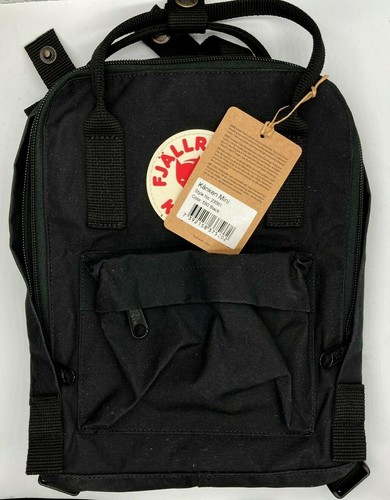 Fjallraven-Kanken Mini Zaino Classico per tutti i giorni, Nero | eBay