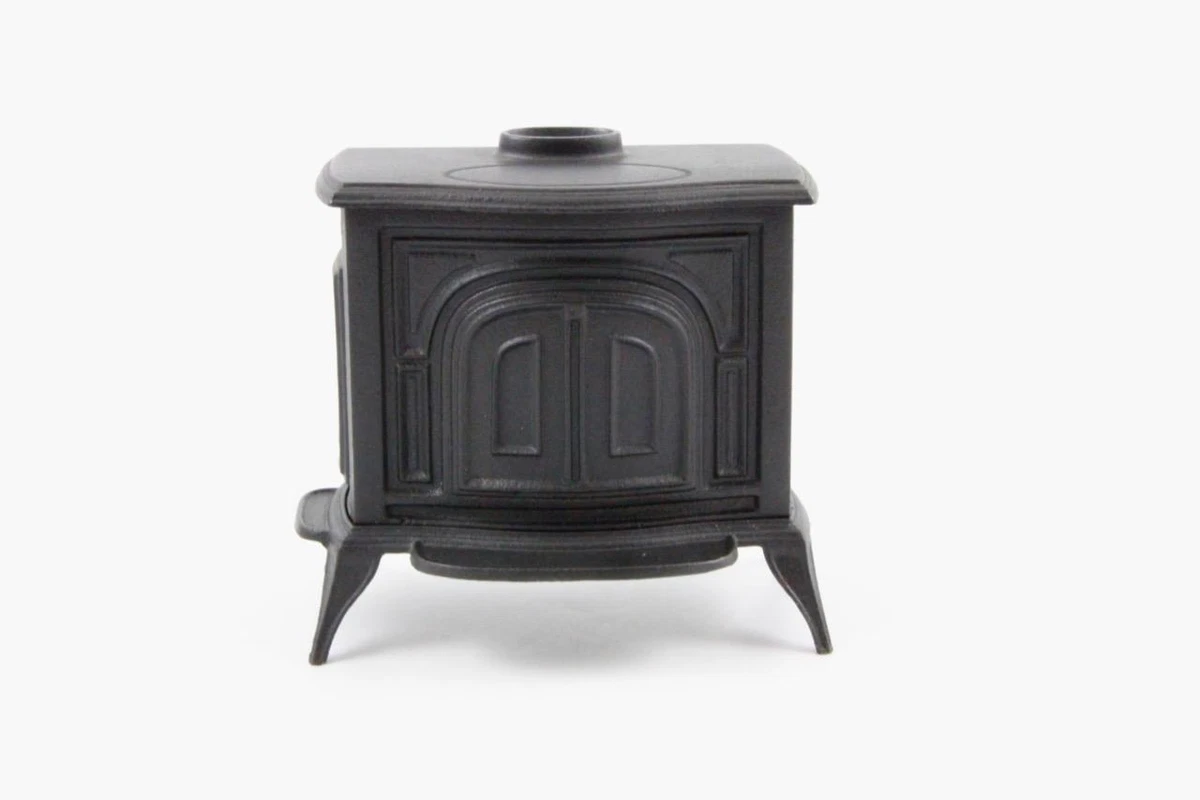 Vermont Castings Cast Iron Defiant Wood Burning Stove Coin Still Bank  Doorstop | eBay
