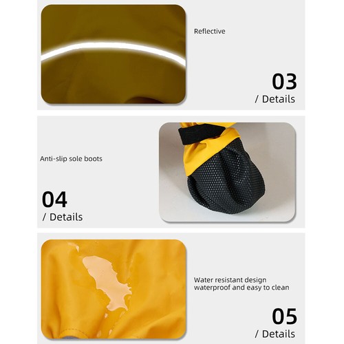 Breathable Pet Pants Prevents Floor Scratches and Dirt Outdoor Waterproof Pants+ - Picture 12 of 15