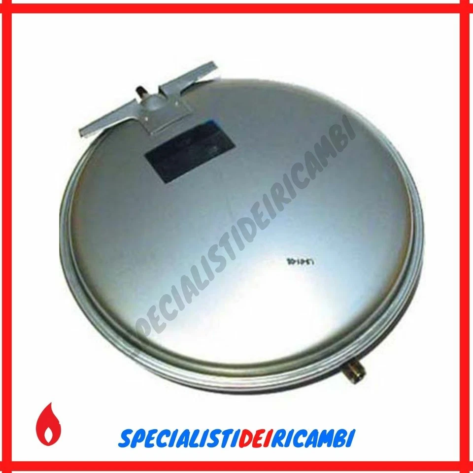 ZILMET Vaso di espansione 8 litri rotondo 1/2 con staffa compatibile Beretta Riello