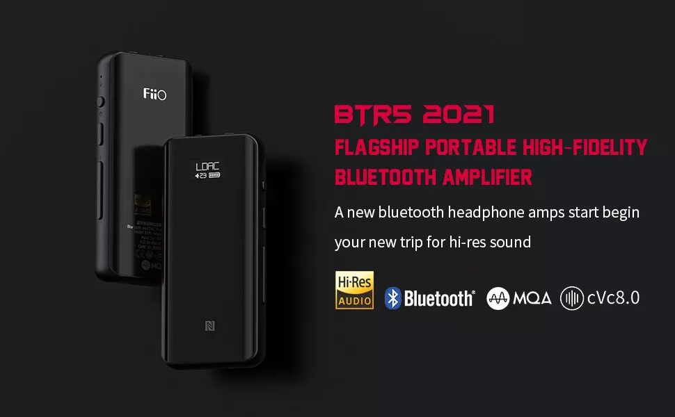 FiiO BTR5-2021 Bluetooth Receiver 384K/32Bit DSD MQA USB DAC