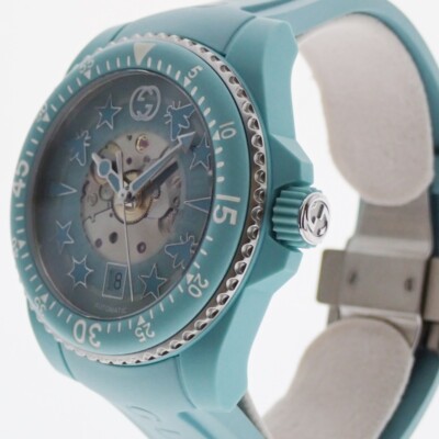 Wristwatch USED GUCCI Dive Watch YA136344 Rubber Automatic date