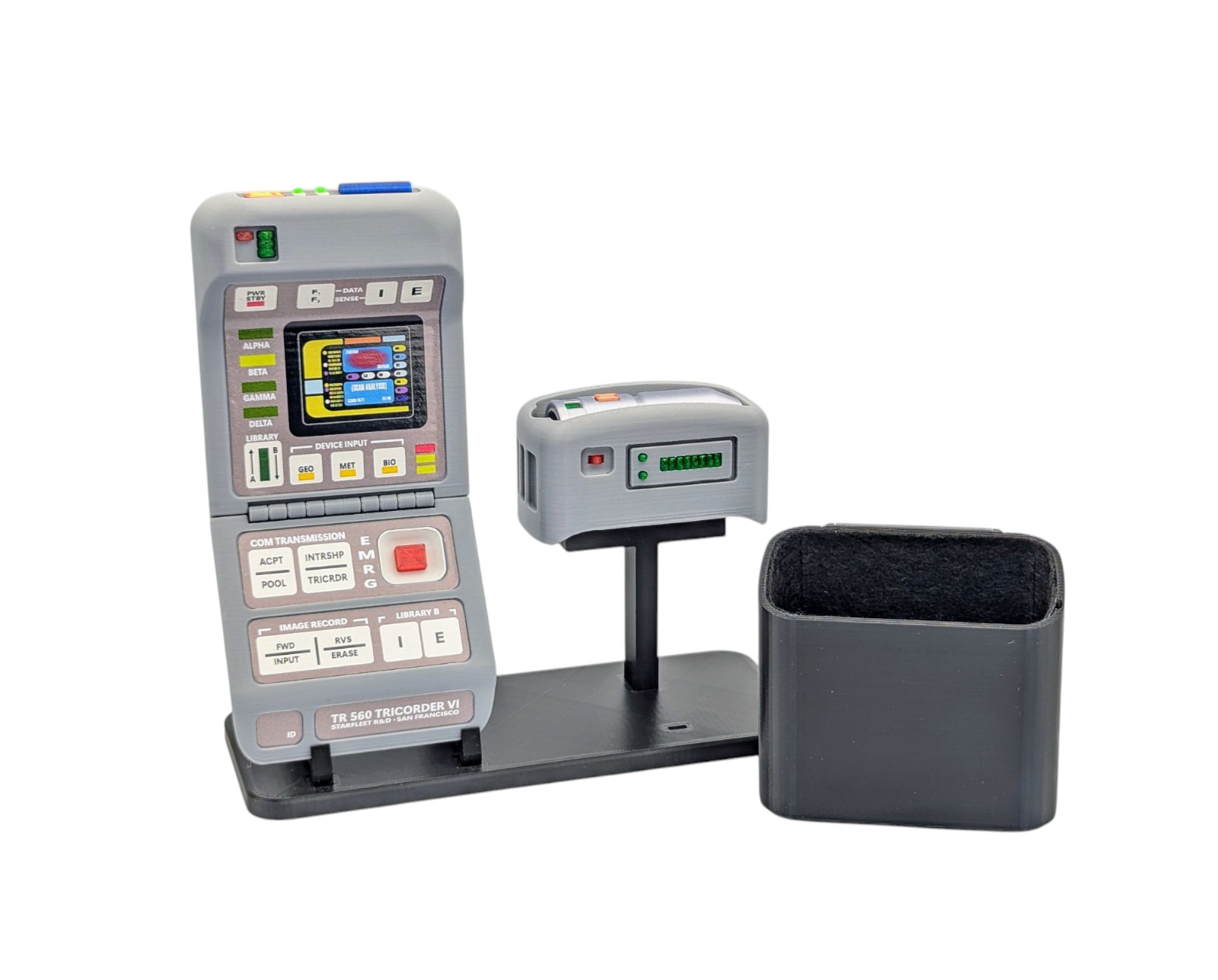 Star Trek Tricorder TR-560 con módulo médico - TNG (impreso en 3D)