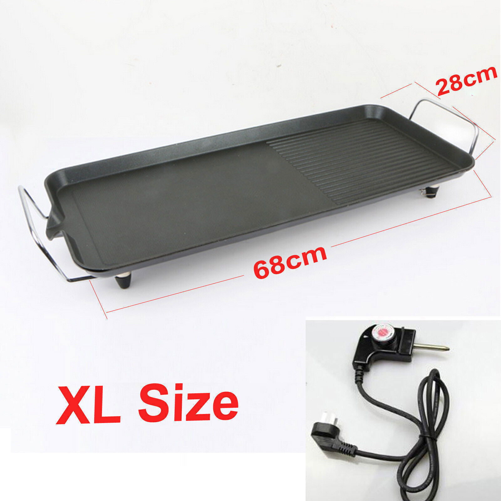 EXTRA LARGE TEPPANYAKI GRILL TABLE ELECTRIC HOT PLATE BBQ GRIDDLE