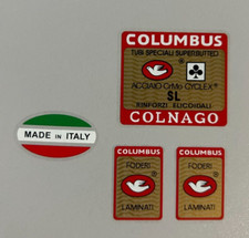 Columbus SL* frame +2 fork decals for campagnolo equip bike
