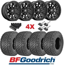 FUEL COVERT BLACK WHEELS RIMS TIRES BFGOODRICH AT TERRAIN 2657017