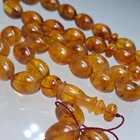 Natural Baltic Amber Islamic Prayer 33 Beads Misbaha Tasbih Rosary 72g Pressed