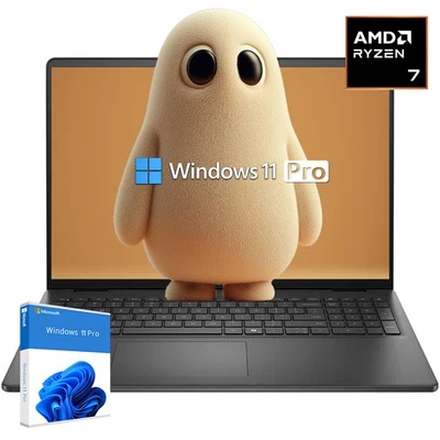 Dell Laptop 16 in Touch Backlit 8 cores AMD Ryzen 7 UpTo 64GB RAM 4TB Windows OS