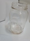 Lame Mason Jar 1 Qt. Clear Glass Excellent Condition  — photo 1