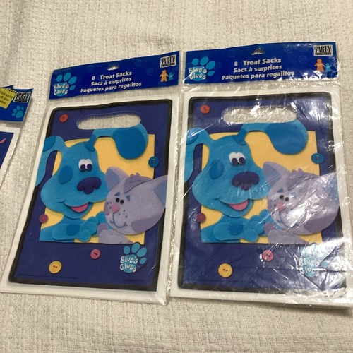 Blue's Clues 1 Banner + 32 Beutetüten Leckerlisäcke Partyzubehör Nick Jr Neu in Verpackung - Bild 7 von 8