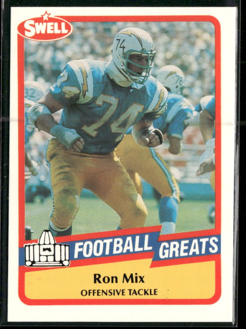 1989 Swell Greats Ron Mix #105 San Diego Chargers