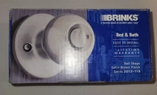 Brinks Bed And Bath Ball Shape Knob Satin Nickel Finish Series 2012-119 NEW