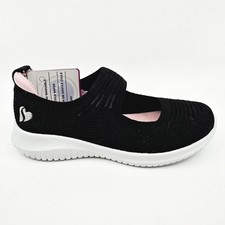 Skechers Ultra Flex Sitten Sweet Black Kids Girls Sneakers