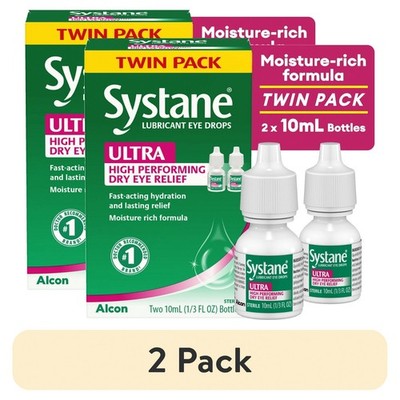 Systane Ultra Dry Eye Relief Drops Twin Pack 2 Pack FREESHIP