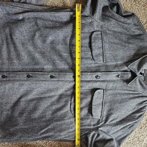 Men's Bonobos Quilted Standard Fit Shacket Black And White Herringbone XXL image 13