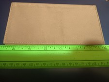 TAN NYLON CHECKBOOK COVER WITH DUPLICATE FLAP 25-1534