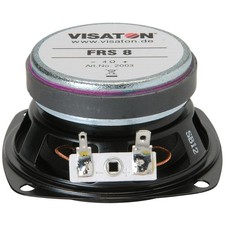 Visaton FR 8 - 4 Ohm Premium Full-Range Speakers - INCLUDING GRILLE BLACK - NEW