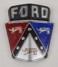 1950 1951 Ford Cars Hood Crest Emblem Ornament Plastic Insert - Used Nice