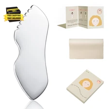 Stainless Steel Gua Sha Facial Tools Metal Detail Gua Sha Stone Body Lymphatic D