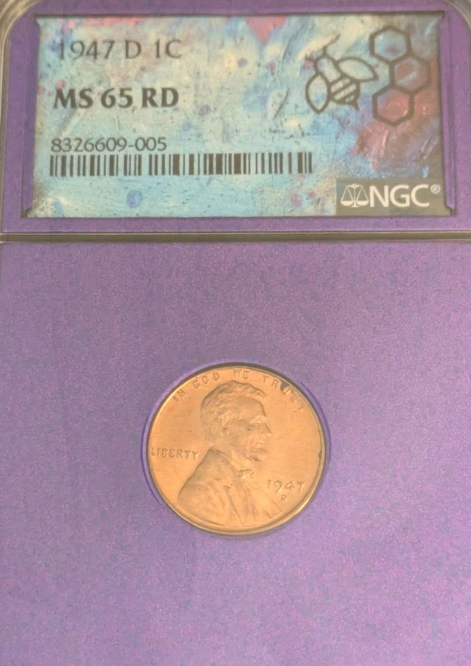 Lot of 2 : 1) 1958 T2 REV. Franklin Half $ MS63 + 1 -1947 D Lincoln 1¢ MS65 RD - Image 3 of 4