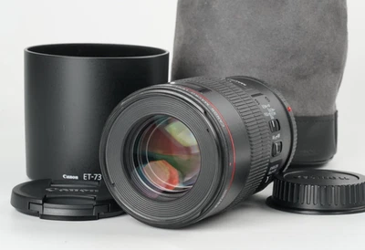 [Near Mint] Canon EF 100mm f/2.8 L Macro IS USM Close Up Lens From JAPAN #4579A - Image 1 of 4