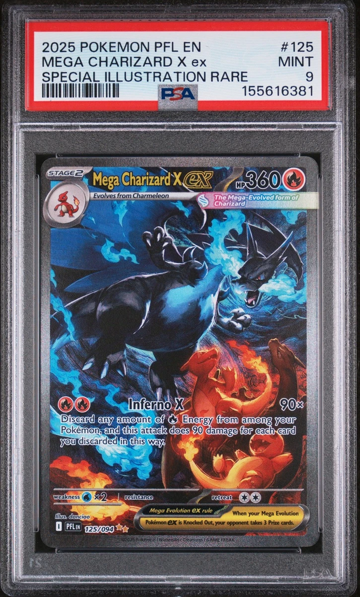 Pokémon TCG Grade 9 Charizard Individual Collectible Card Game