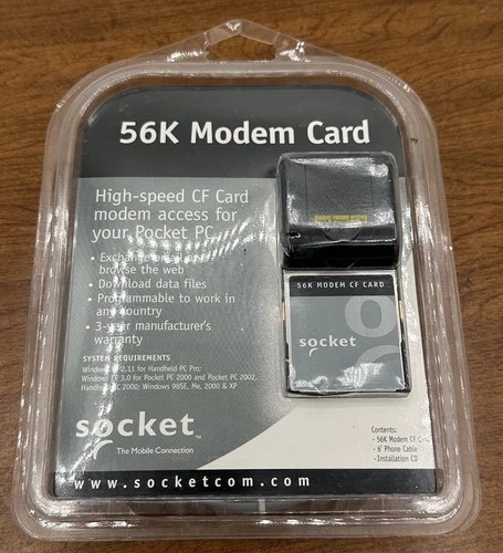Socket Communications - 56K Modem CF Card (MO7000-324)