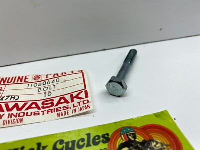NOS KAWASAKI MOTORCYCLE BOLT HEX HEAD KZ1000 POLICE 110B0640 OEM