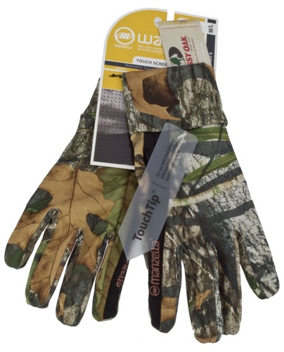 MANZELLA MENS H164M SNAKE TOUCH TIP TOUCHTIP CAMO HUNTING GLOVE FOUR PATTERNS - Picture 6 of 10