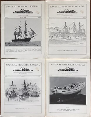 Nautical Research Journal Magazine vol. 17 (1970) (3 issues) & index