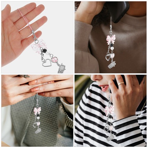 5 PCS Handy Kette Handyanhänger Zum Aufhängen Telefon Dekorationen - Zdjęcie 5 z 12