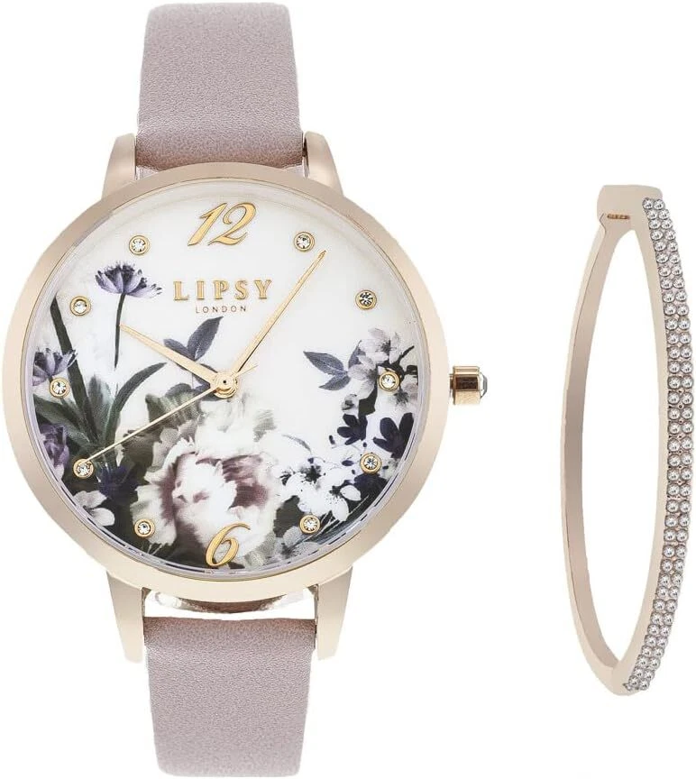 Lipsy Ladies Watch and Bracelet Gift Set LP864G eBay