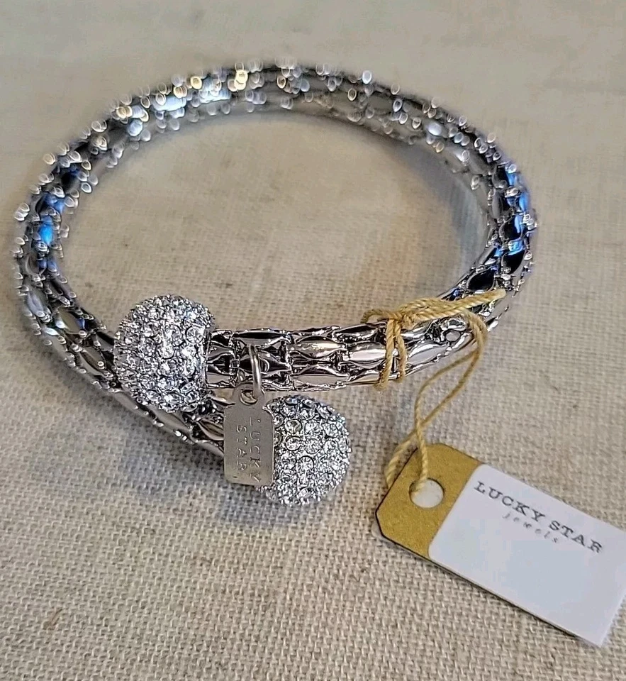 Pulsera ajustable Lucky Star Jewels Cosmos estrás faltan 3 piedras Foto 2 de 4