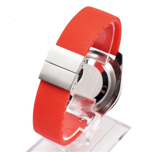 Silicone Rubber Watch Strap Wrist Bracelet 14mm 16mm 18mm 22mm 24mm - Picture 5 of 12