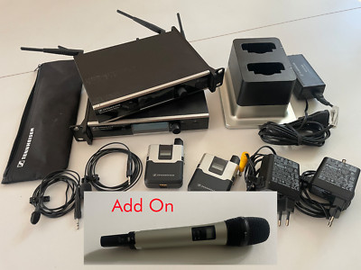 Sennheiser 2SL Rack Receiver, 2SL Bodypack, ME104C,  ME104, SL Hand+Ladestation