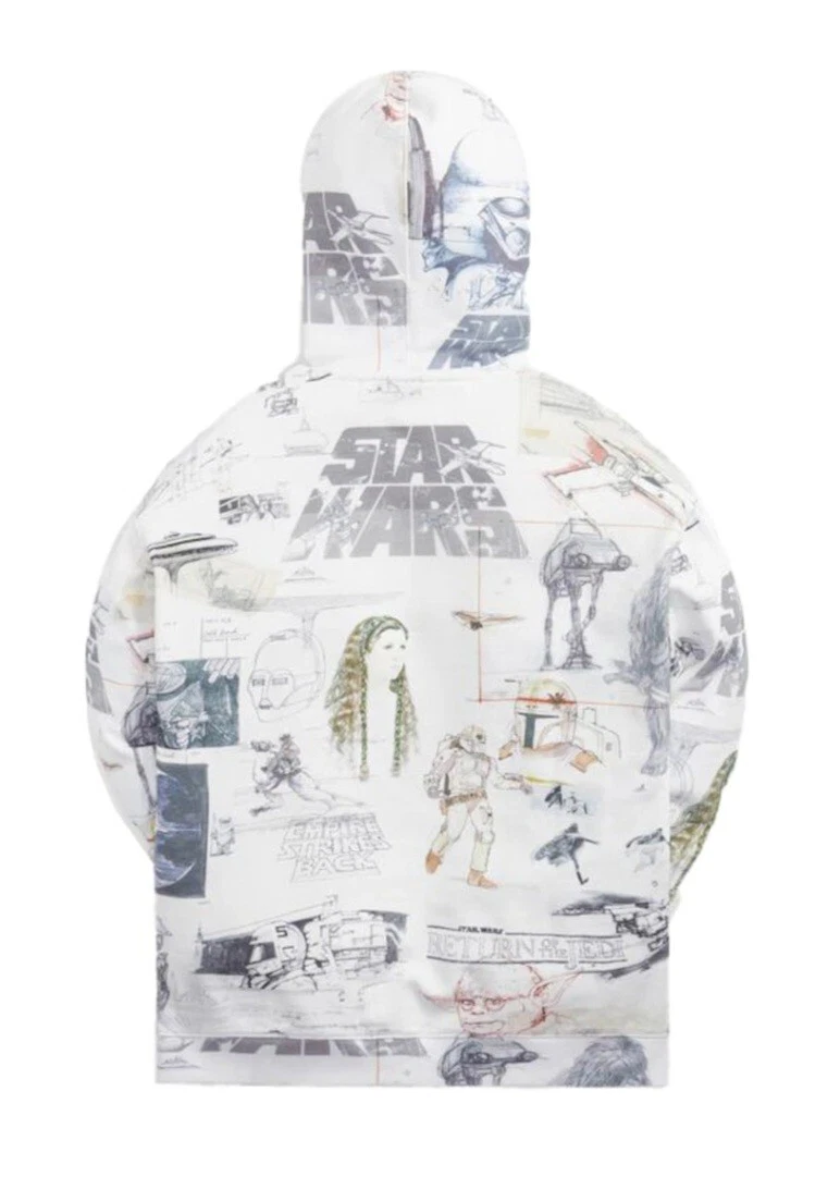 Kith Star Wars Sketches Hoodie Sz L