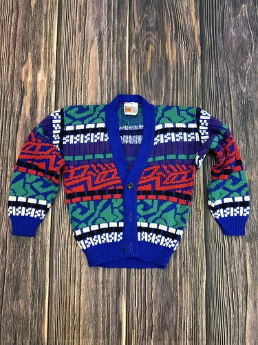 Vintage 90's McKids McDonalds Mulitcolor Print Cardigan Sweater Kids Toddler