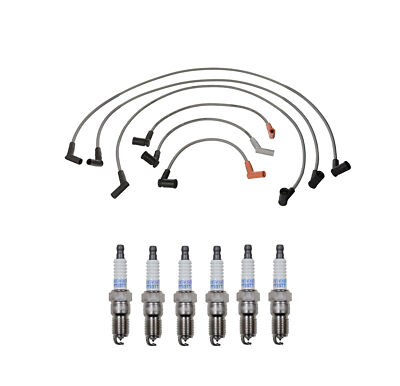 Denso Wire Set 8mm & 6 Platinum TT Spark Plugs 0.040 Kit For Ford 4.2 V6