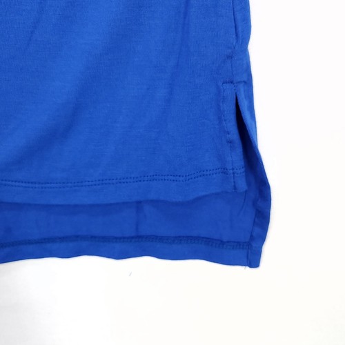 Pleione Women's Top Zip Off Shoulder Short Sleeves Tshirt Blue Size Small - Picture 6 of 15
