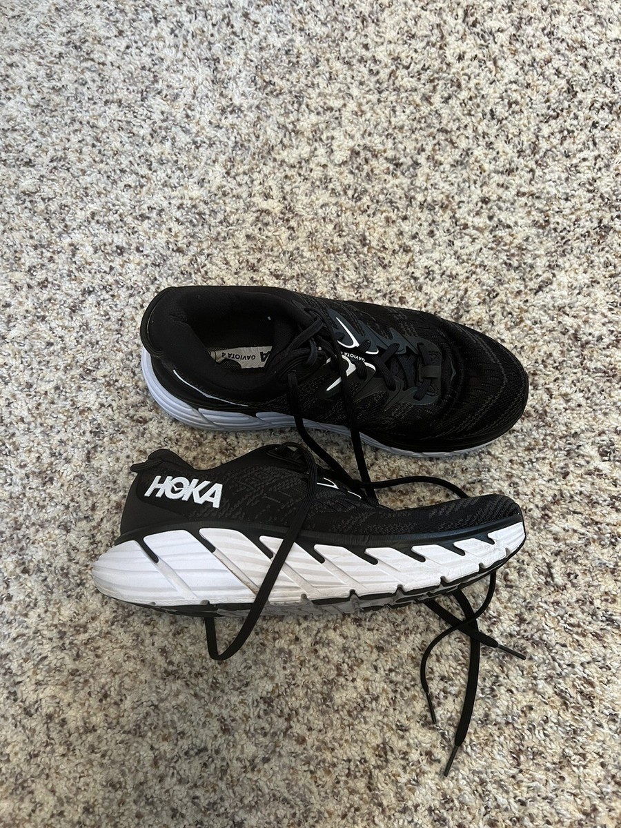 Hoka One One Gaviota 4 Black White Athletic Running Shoes Women\'s  Size 8B Hoka Women main image 3