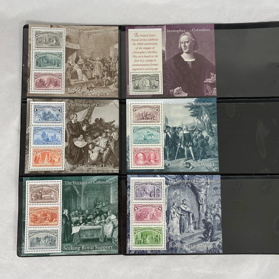 1992 Voyages Of COLUMBUS, 24 SOUVENIR SHEETS US, ITALY, PORTUGAL, SPAIN MNH - Image 2 of 4