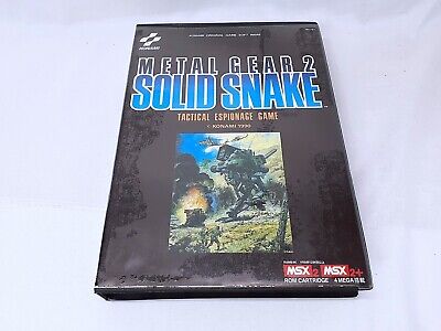 MSX2 Metal Gear 2 SOLID SNAKE Rare Operation confirmed with Original Box  Tested